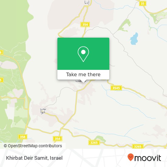 Карта Khirbat Deir Samit