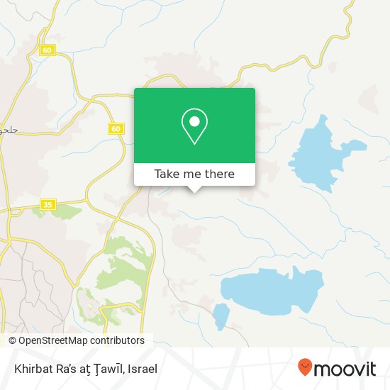 Карта Khirbat Ra’s aţ Ţawīl