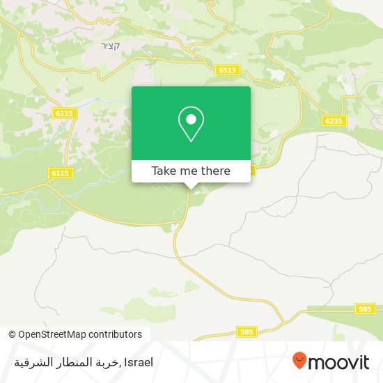 خربة المنطار الشرقية map