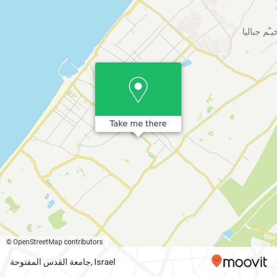 جامعة القدس المفتوحة map