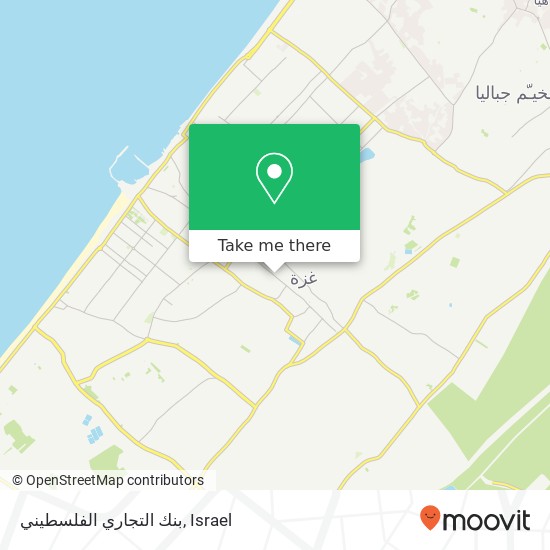 بنك التجاري الفلسطيني map