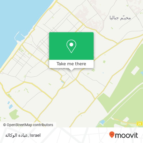 عيادة الوكالة map