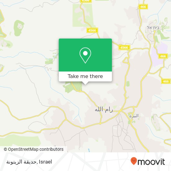 حديقة الزيتونة map