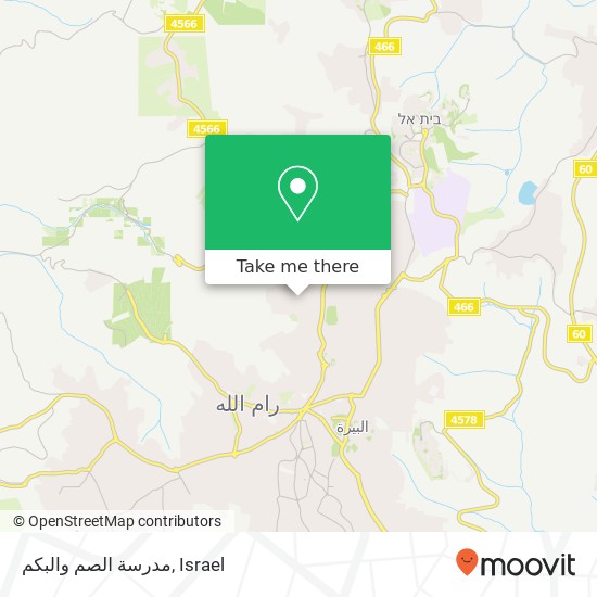 مدرسة الصم والبكم map