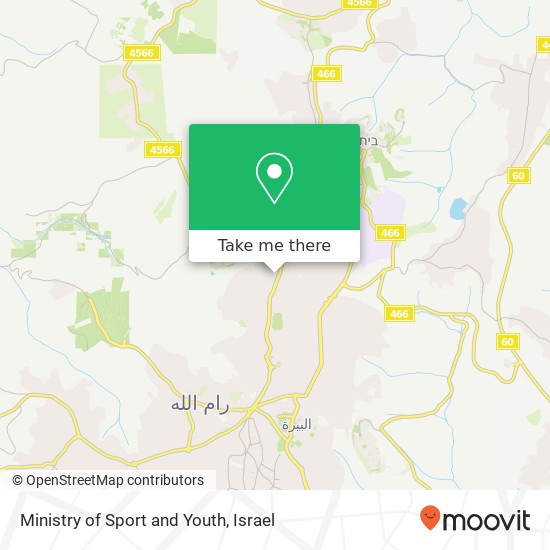 Ministry of Sport and Youth map