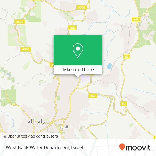 Карта West Bank Water Department