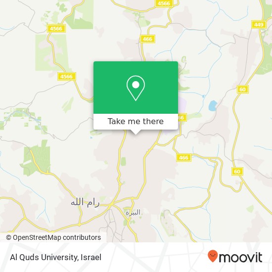 Al Quds University map