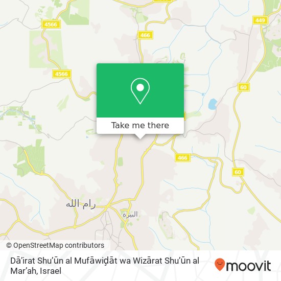 Карта Dā’irat Shu’ūn al Mufāwiḑāt wa Wizārat Shu’ūn al Mar’ah