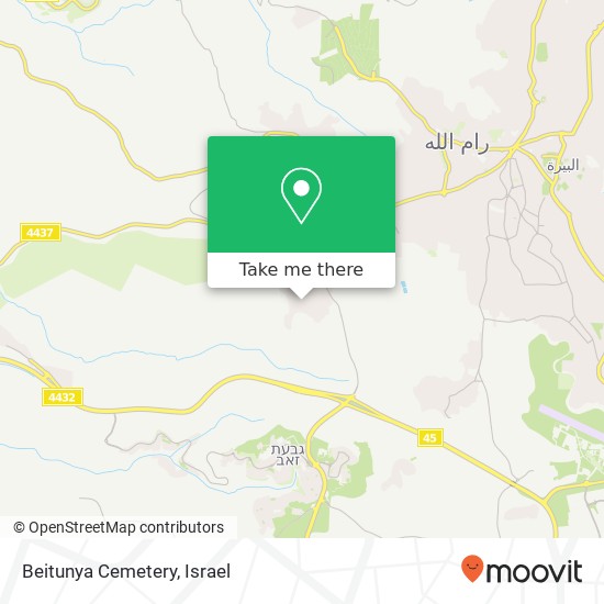 Карта Beitunya Cemetery