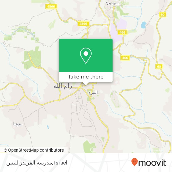 مدرسة الفرندز للبنين map