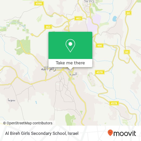 Al Bireh Girls Secondary School map