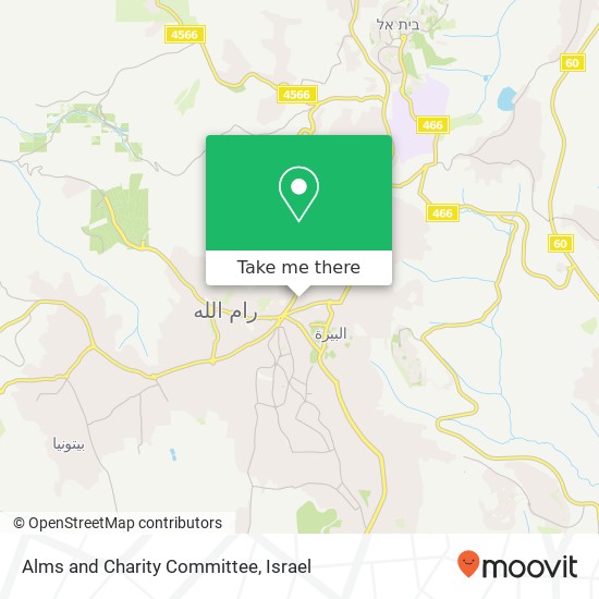 Alms and Charity Committee map