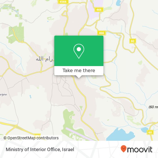 Ministry of Interior Office map