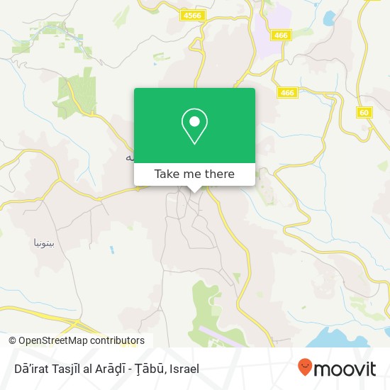 Карта Dā’irat Tasjīl al Arāḑī - Ţābū
