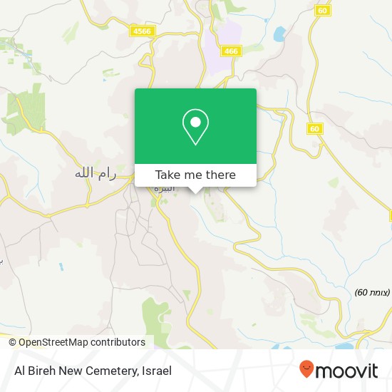 Al Bireh New Cemetery map