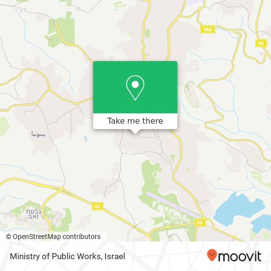 Ministry of Public Works map