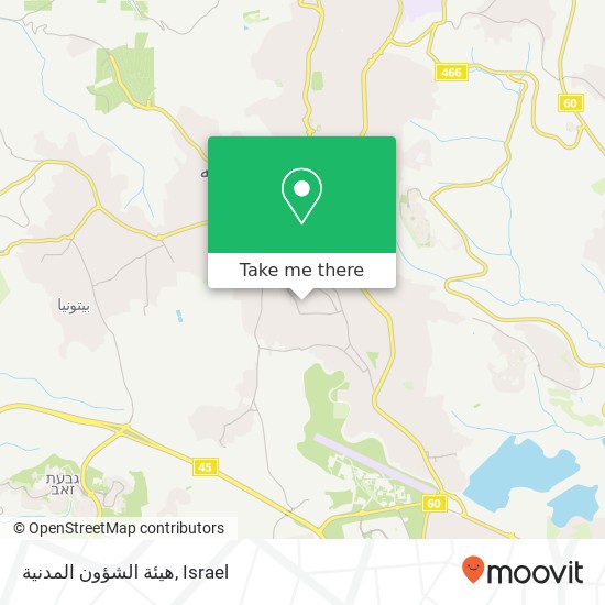 هيئة الشؤون المدنية map