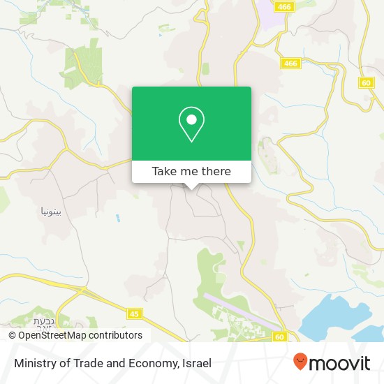 Ministry of Trade and Economy map