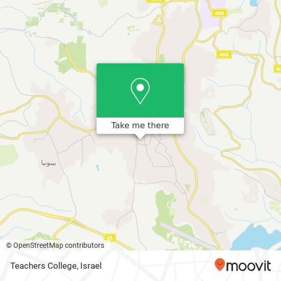 Карта Teachers College