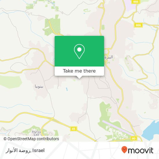 روضة الأنوار map