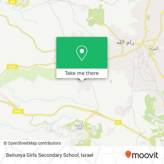 Карта Beitunya Girls Secondary School