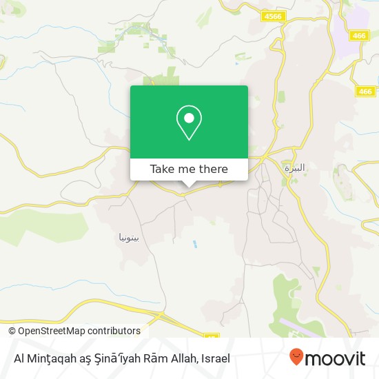 Карта Al Minţaqah aş Şinā‘īyah Rām Allah