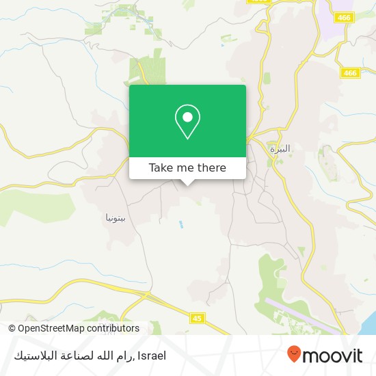 رام الله لصناعة البلاستيك map