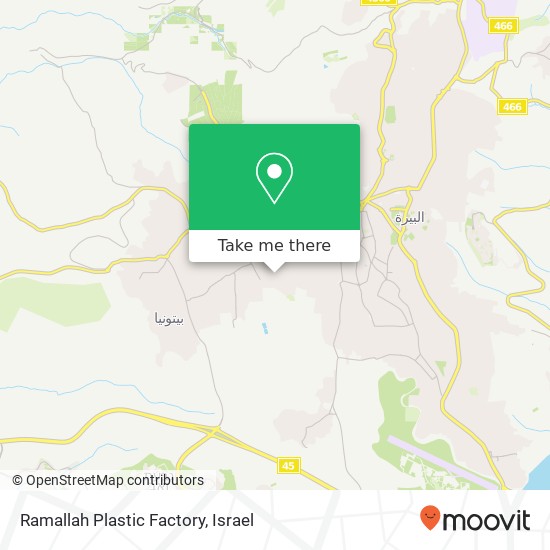 Ramallah Plastic Factory map