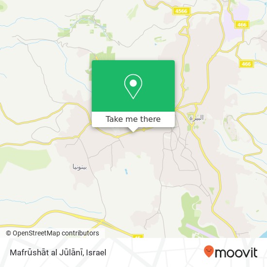 Карта Mafrūshāt al Jūlānī
