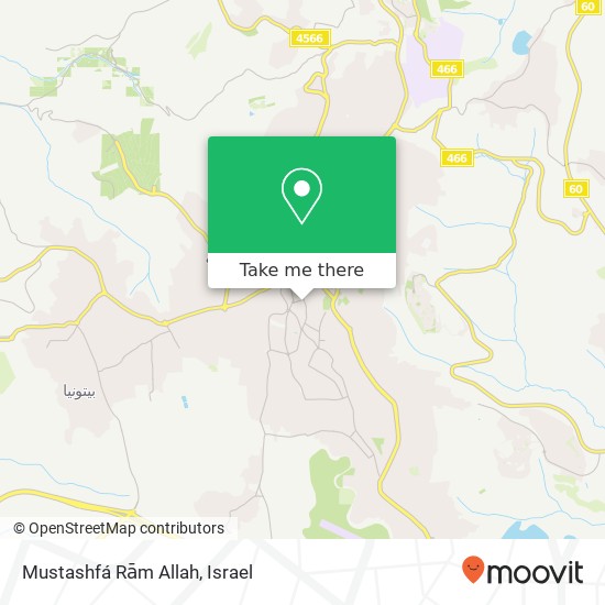 Mustashfá Rām Allah map