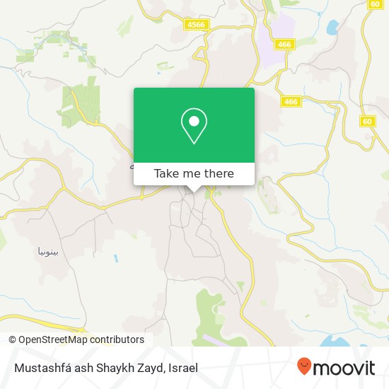Mustashfá ash Shaykh Zayd map