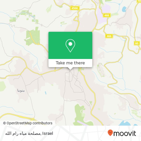 مصلحة مياه رام الله map