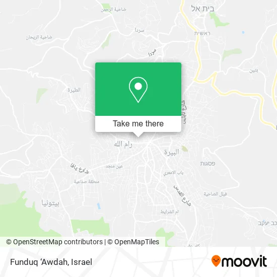 Карта Funduq ‘Awdah