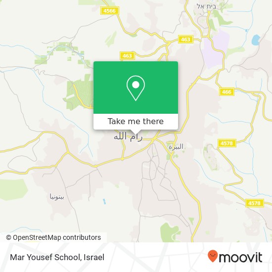 Mar Yousef School map