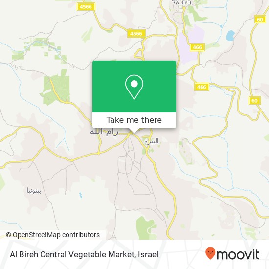 Карта Al Bireh Central Vegetable Market