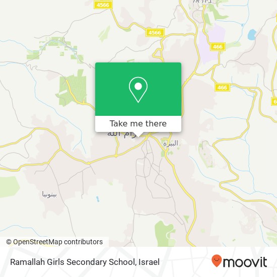 Карта Ramallah Girls Secondary School