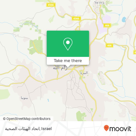 اتحاد الهيئات الصحية map