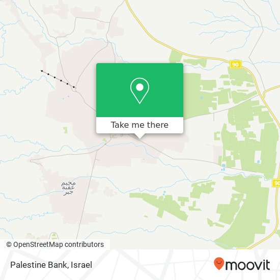 Palestine Bank map