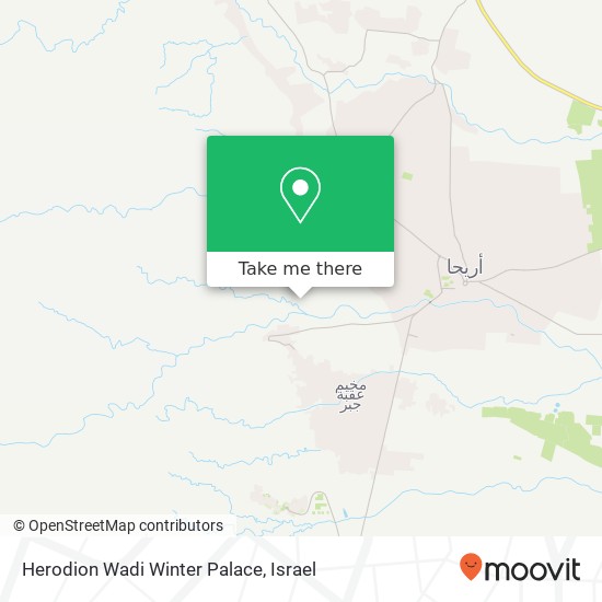 Herodion Wadi Winter Palace map