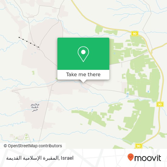 المقبرة الإسلامية القديمة map