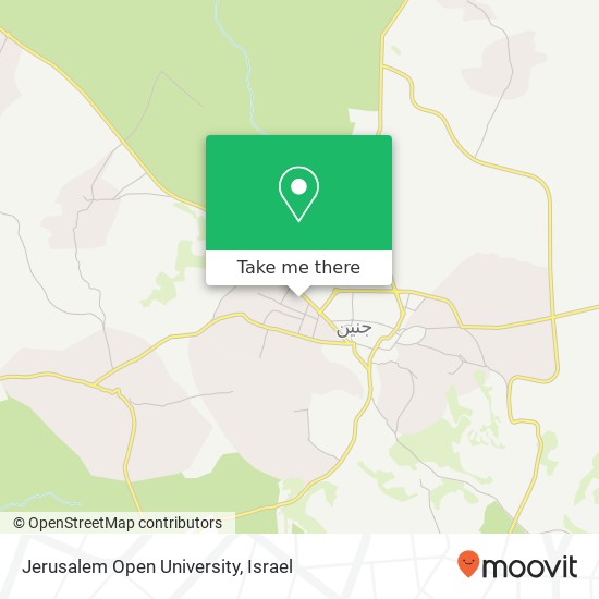 Jerusalem Open University map