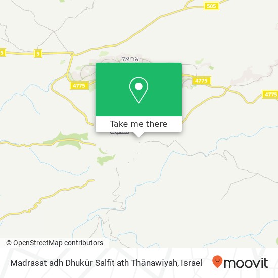 Madrasat adh Dhukūr Salfīt ath Thānawīyah map