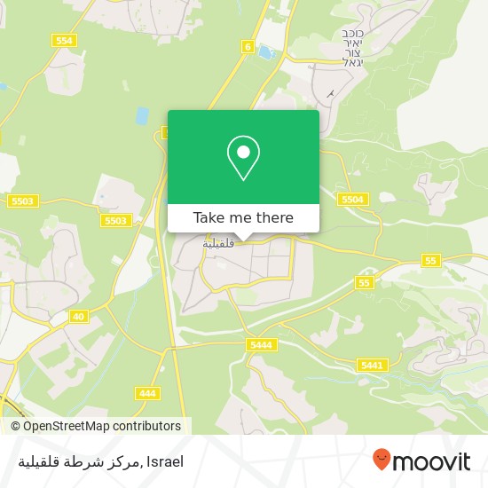 مركز شرطة قلقيلية map