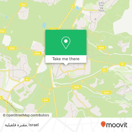 مقبرة قلقيلية map