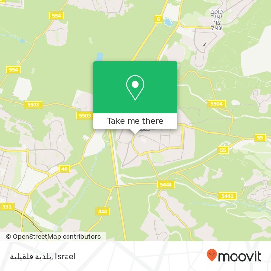 بلدية قلقيلية map