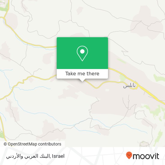 البنك العربي والأردني map