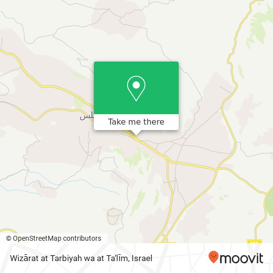 Wizārat at Tarbiyah wa at Ta‘līm map