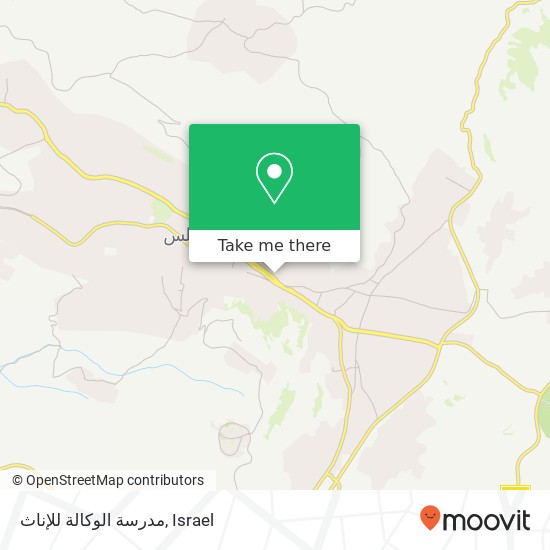 مدرسة الوكالة للإناث map