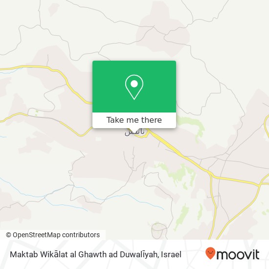 Карта Maktab Wikālat al Ghawth ad Duwalīyah