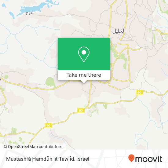 Mustashfá Ḩamdān lit Tawlīd map